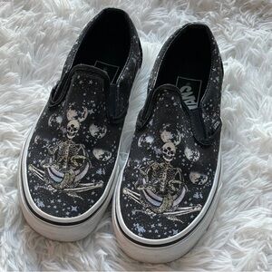 Vans Celestial Skeleton Moon Phases Slip-On Sneakers